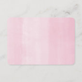 かわいい象ピンクの金ゴールドアドバイスママの両親 エンクロージャーカード (裏面)