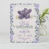 かわいい象ベビーシャワー招待状ニュートラル 招待状 (スタンド正面)