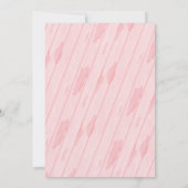 かわいい象ホットエアバルーン赤ちゃんシャワー 招待状 (裏面)