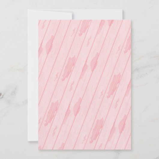 かわいい象ホットエアバルーン赤ちゃんシャワー 招待状 (裏面)