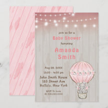 かわいい象ホットエアバルーン赤ちゃんシャワー