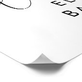 かわいい象ユーカリ赤ちゃんシャワーへようこそ ポスター (角)