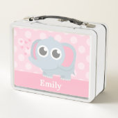 かわいい象吹のハート（トランク付き） メタルランチボックス (裏面)