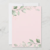 かわいい象離れ、フローラシャワー 招待状 (裏面)