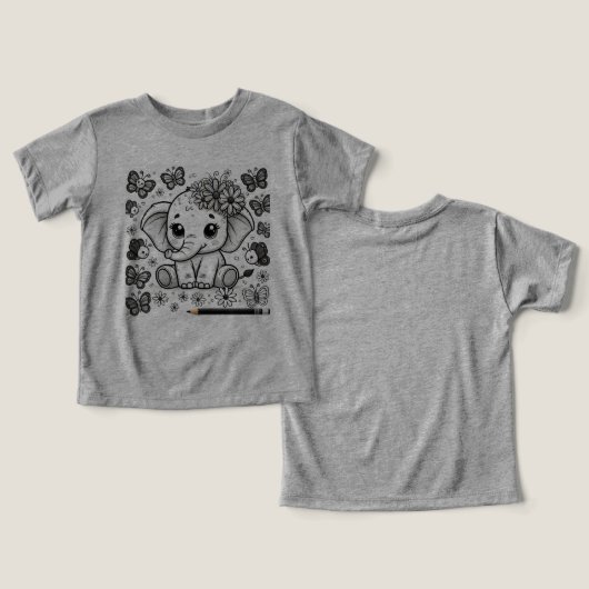 かわいい象 (デザイン正面&裏面)