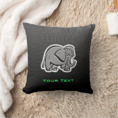 かわいい象; お洒落 クッション (ブランケット)