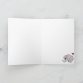 かわいい象 カード (内部)