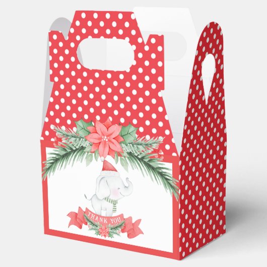 かわいい象 |クリスマス フェイバーボックス (オープン)