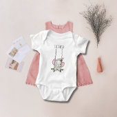 かわいい象 ベビーボディスーツ