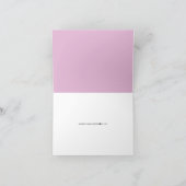 かわいい象 |動物の赤ちゃんシャワー サンキューカード (内部)