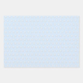 かわいい象 |男の子の青(1歳パーソナライズされた) ラッピングペーパーシート (正面2)