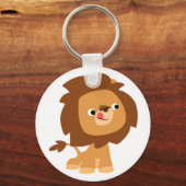 かわいい貪欲な漫画ライオンのキーチェーン キーホルダー (正面)