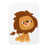 かわいい貪欲な漫画ライオン柔軟な磁石 マグネット (縦)