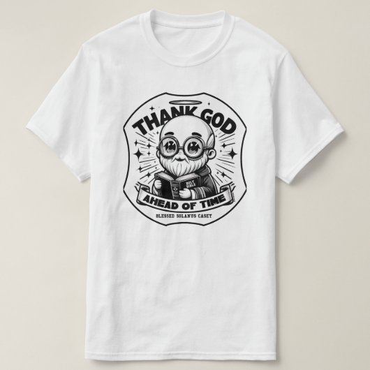 かわいい賛美スラナスケーシ感謝していー前神 Tシャツ (デザイン正面)