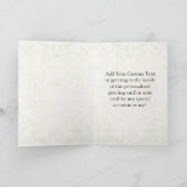 かわいい賢いフクロウが卒業 カード (内部)