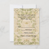 かわいい賢いフクロウ卒業生 出欠カード (裏面)