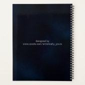 かわいい賢いフクロウ曼荼羅ドールヘナ模様 プランナー手帳 (裏面)