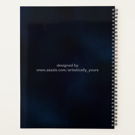 かわいい賢いフクロウ曼荼羅ドールヘナ模様 プランナー手帳 (裏面)