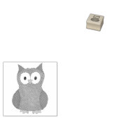 かわいい賢い納屋フクロウ漫画の鳥獣 ラバースタンプ (押印)