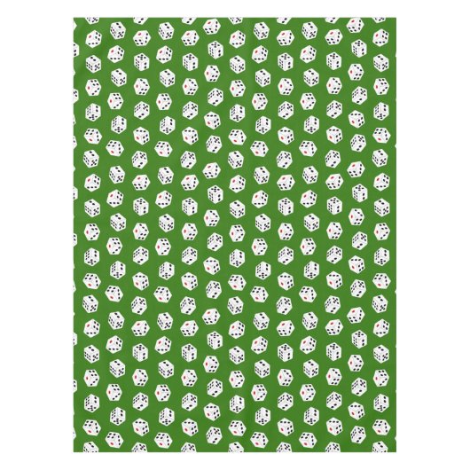 かわいい賭博サイコロパターンパーティーテーブルクロス テーブルクロス (正面)