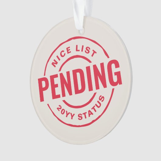 かわいい赤いおもしろいクリスマスペットの写真の素敵なリスト オーナメント (正面)