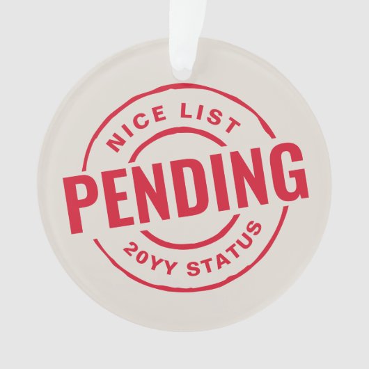 かわいい赤いおもしろいクリスマスペットの写真の素敵なリスト オーナメント (正面)