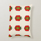 かわいい赤いかぼちゃ アクセントクッション (裏面(縦))