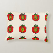 かわいい赤いかぼちゃ アクセントクッション (裏面)