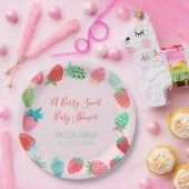 かわいい赤いちごベリー甘い赤ちゃんシャワー ペーパープレート (パーティー)