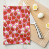 かわいい赤いちごホームシェフ キッチンタオル (四つ折り)