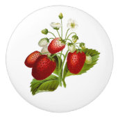 かわいい赤いちご セラミックノブ (正面)