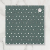 かわいい赤いイチゴの葉 ブライダルシャワー フェイバータグ (裏面)