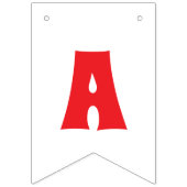 かわいい赤いカニ バンティングフラッグ (第3の旗)