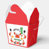 かわいい赤いカニ フェイバーボックス (オープン)