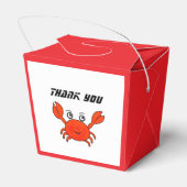 かわいい赤いカニ フェイバーボックス (裏面サイド)