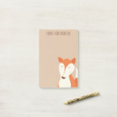 かわいい赤いキツネの森の動物の子供たち ポストイット (デスク上)