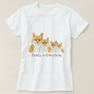 かわいい赤いキツネ – 透明。 Tシャツ