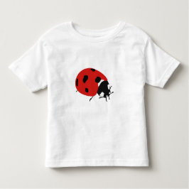 かわいい赤いクモバチのイラスト トドラーTシャツ