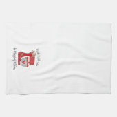 かわいい赤いクリスマスフローラベーカリーケーキミキサー キッチンタオル (横)