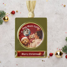 かわいい赤いクリムゾンクリスマスの犬の母の写真