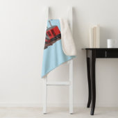 かわいい赤いスチームショベルディガー漫画イラストレーション シェルパブランケット (インサイチュ)