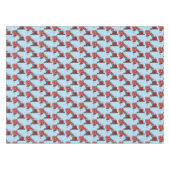 かわいい赤いスチームショベルディガー漫画イラストレーション テーブルクロス (正面(横))