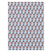 かわいい赤いスチームショベルディガー漫画イラストレーション テーブルクロス (正面)