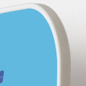 かわいい赤いスチームショベルディガー漫画イラストレーション ピックルボールラケット (左詳細)