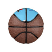 かわいい赤いスチームショベルディガー漫画イラストレーション ミニバスケットボール (右)