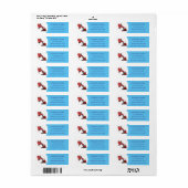 かわいい赤いスチームショベルディガー漫画イラストレーション ラベル (フルシート)