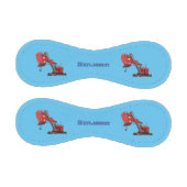 かわいい赤いスチームショベルディガー漫画イラストレーション 野球ボール (パネル)