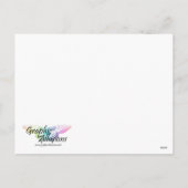 かわいい赤いダンシング雪だるまのクリスマス シーズンポストカード (裏面)