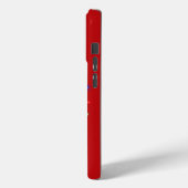 かわいい赤いトナカイの白熱［赤熱］光を放つ鹿のクリスマスライト Case-Mate iPhoneケース (裏面 / 左)