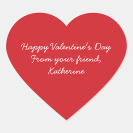 かわいい赤いハートバレンタインの子供たちの教室 ハートシール